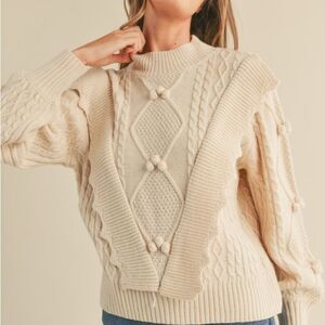 *$10 OFF EN8 En Merci &merci Cable Mock Cream